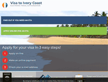 Tablet Screenshot of ivorycoastvisas.com